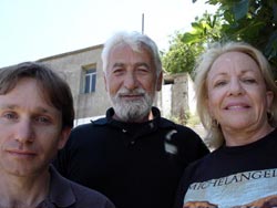 From left to right, Craig Leon, Vangelis and Sheila 
