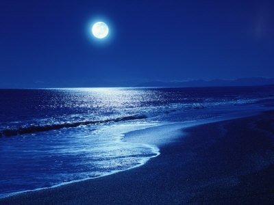 full moon at night sky in crete