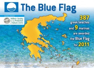 blue flags in greece 2011