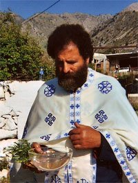priest in Asi Gonia, Crete